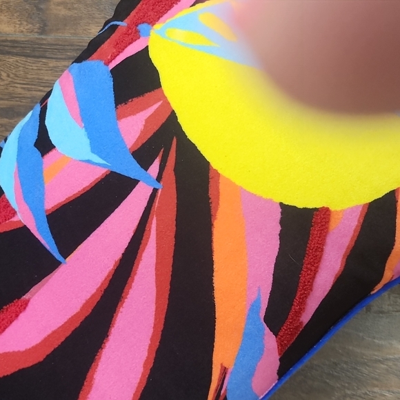 Black pillow Colorful art - Picture 3 of 5